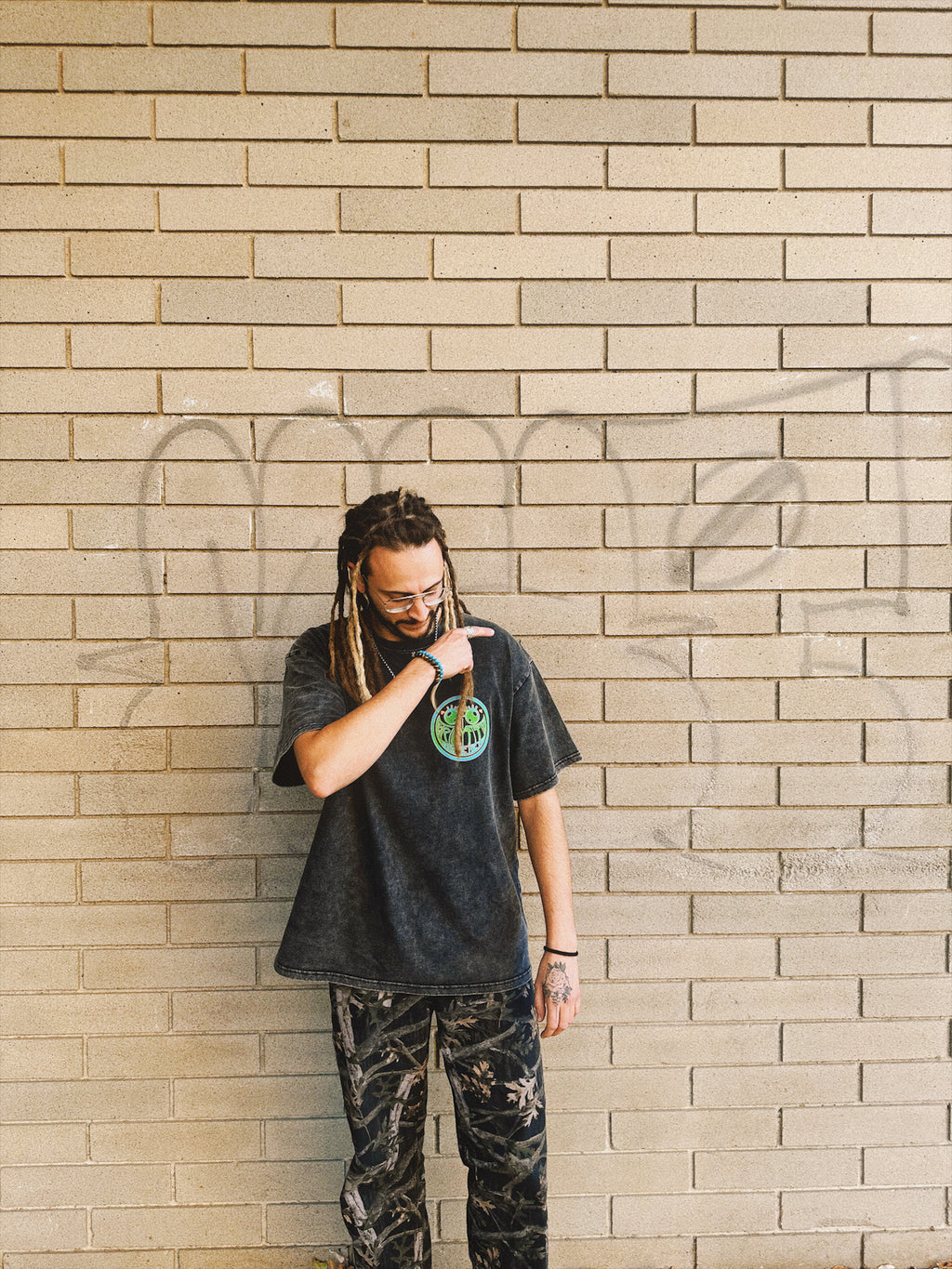 Pretty Sweet x For the Afters - Acid Washed Oversized T-Shirt