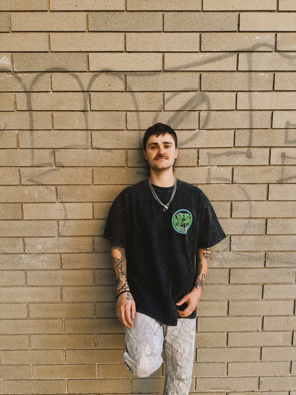 Pretty Sweet x For the Afters - Acid Washed Oversized T-Shirt