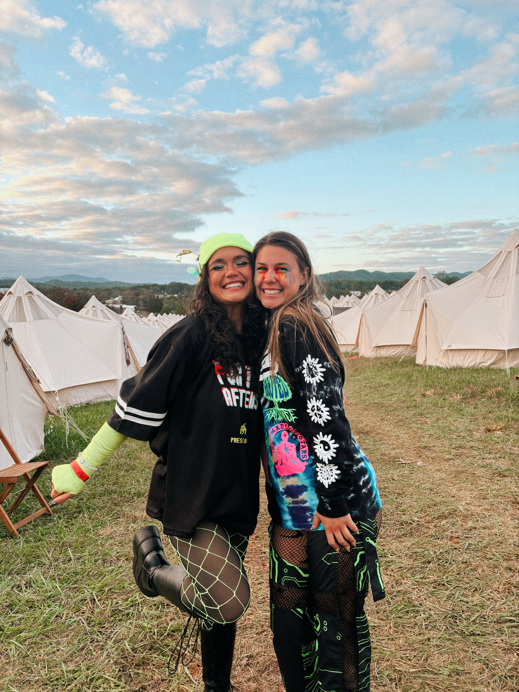 Side Quest | Taped Mesh T-Shirt (Black)