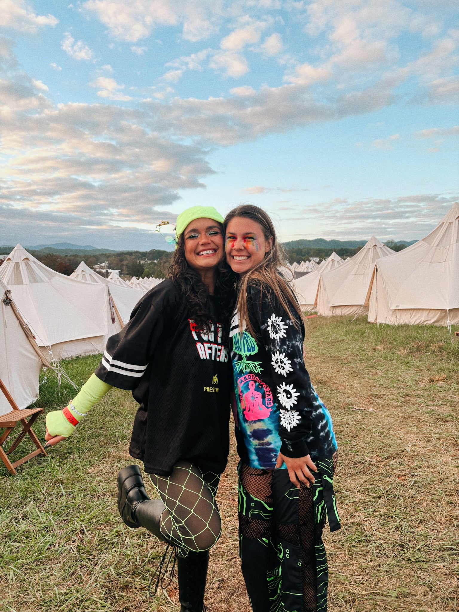 Side Quest | Taped Mesh T-Shirt (Black)