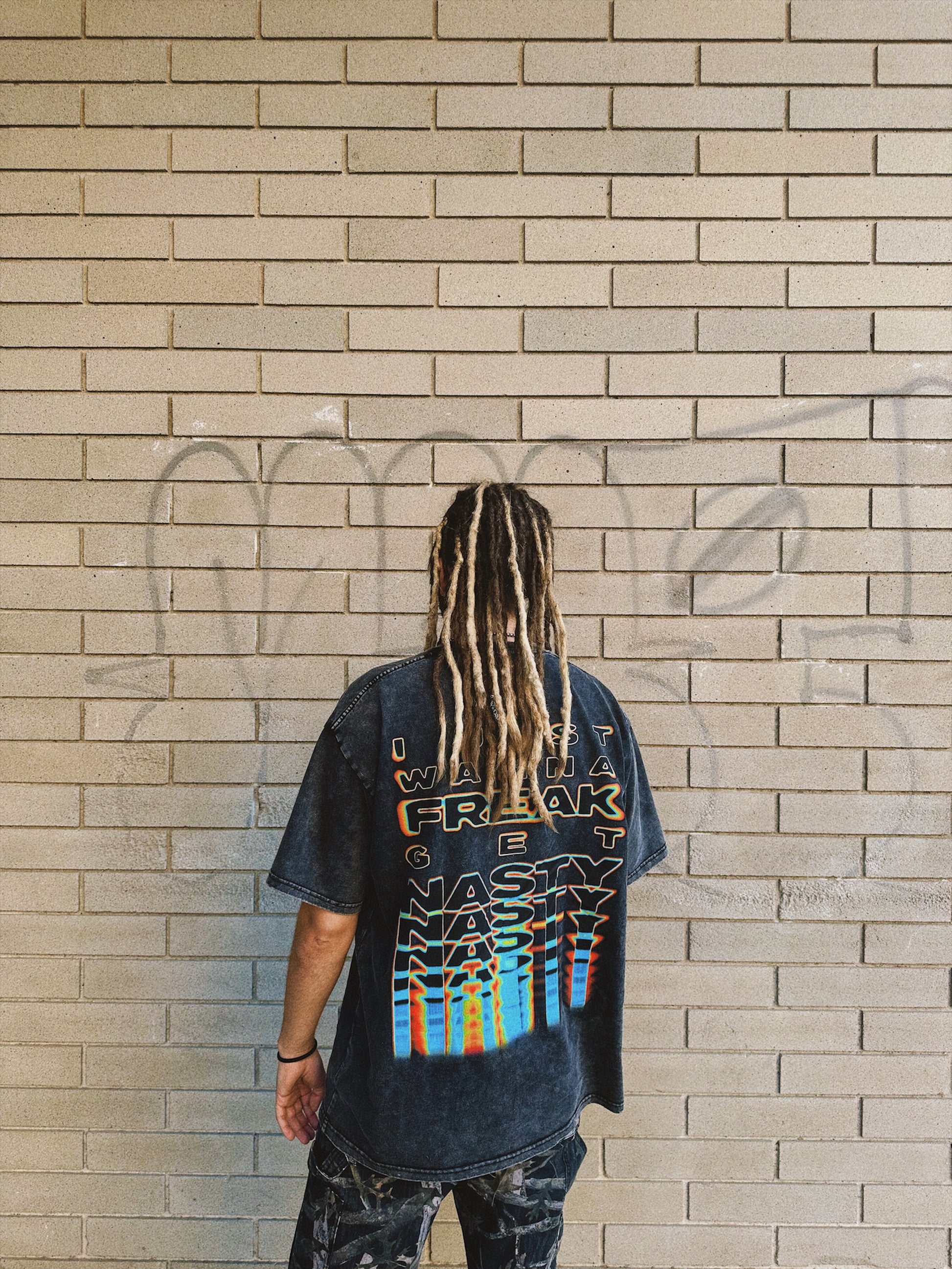 Pretty Sweet x For the Afters - Acid Washed Oversized T-Shirt