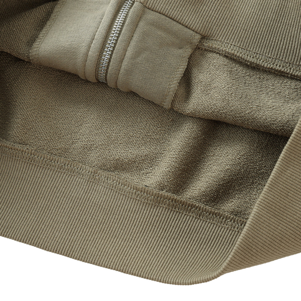 For the Afters | Drop-Shoulder Zip Up Hoodie