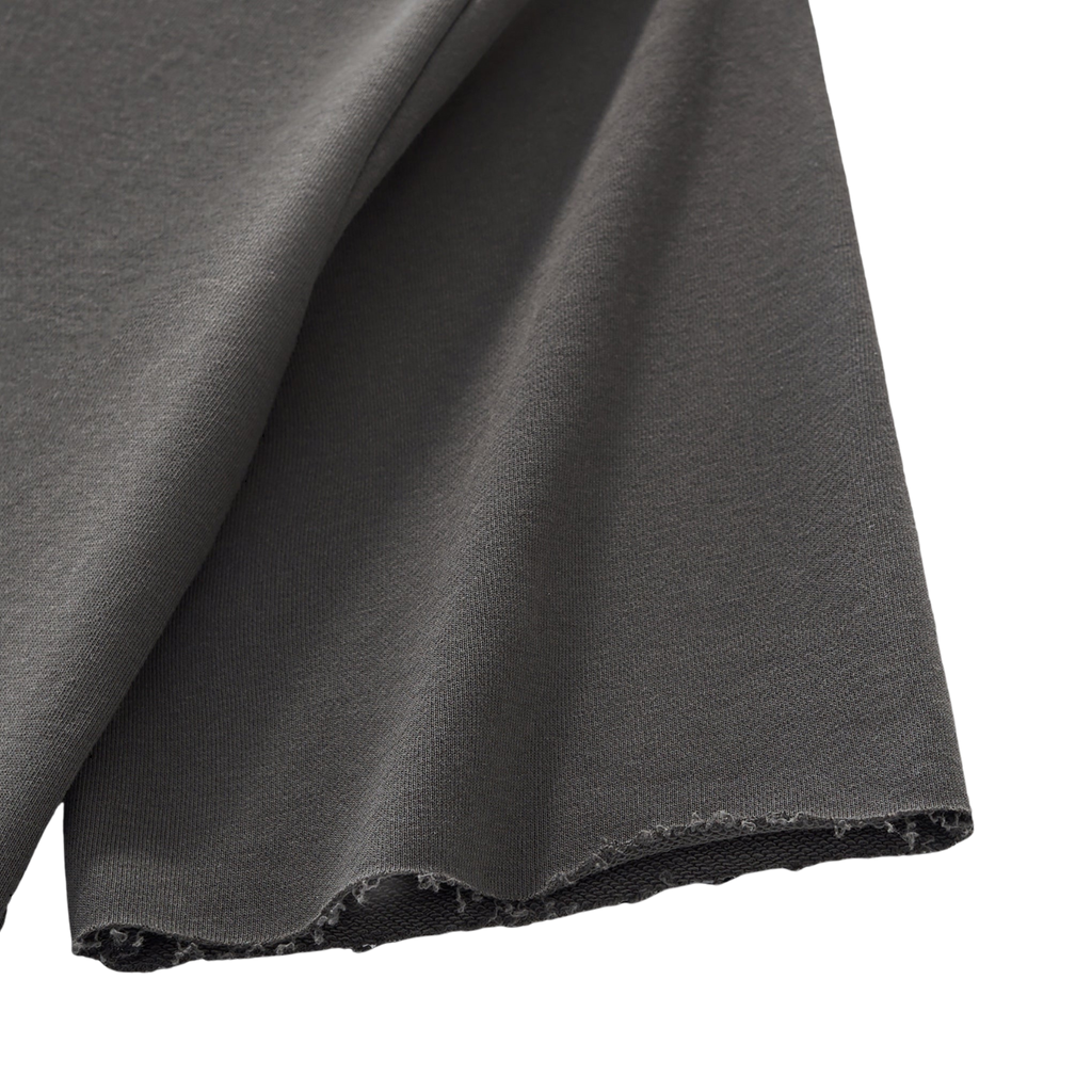 Afters? | Boxy Half-Sleeve Raw-Edge T-Shirt