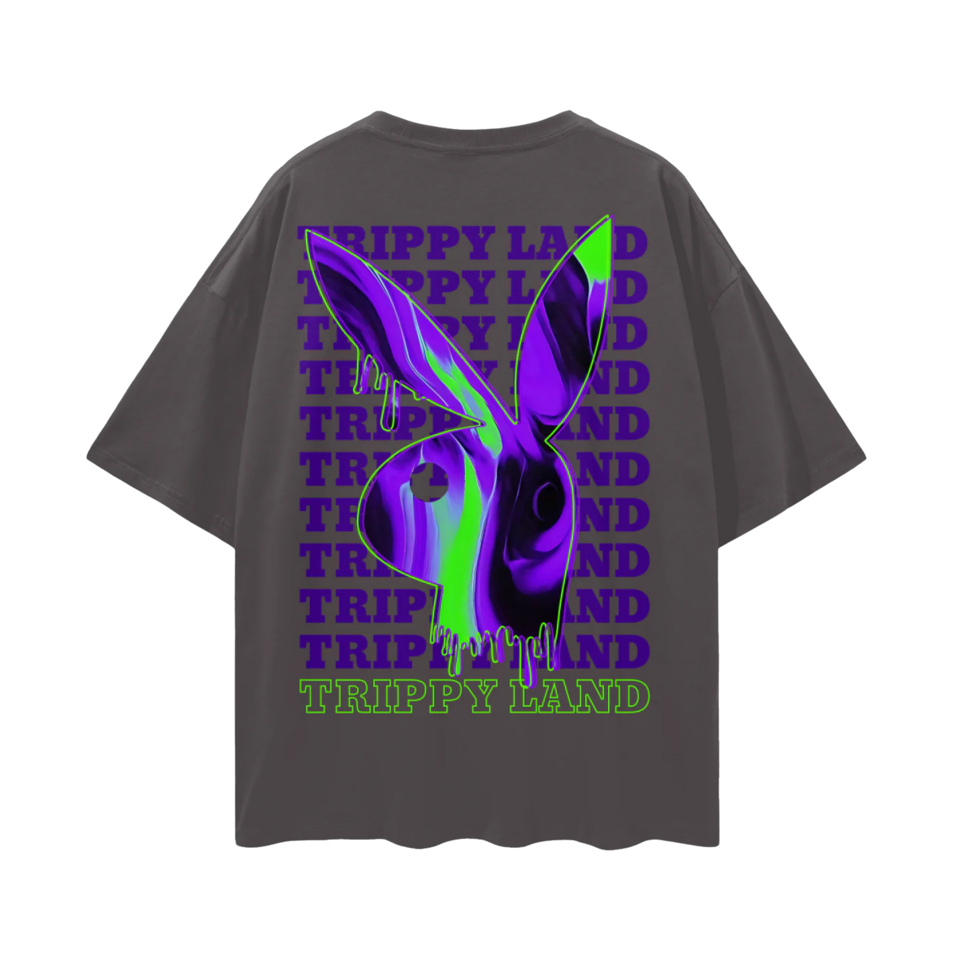 Trippy Land | Oversized Deep Drop Shoulder T-Shirt