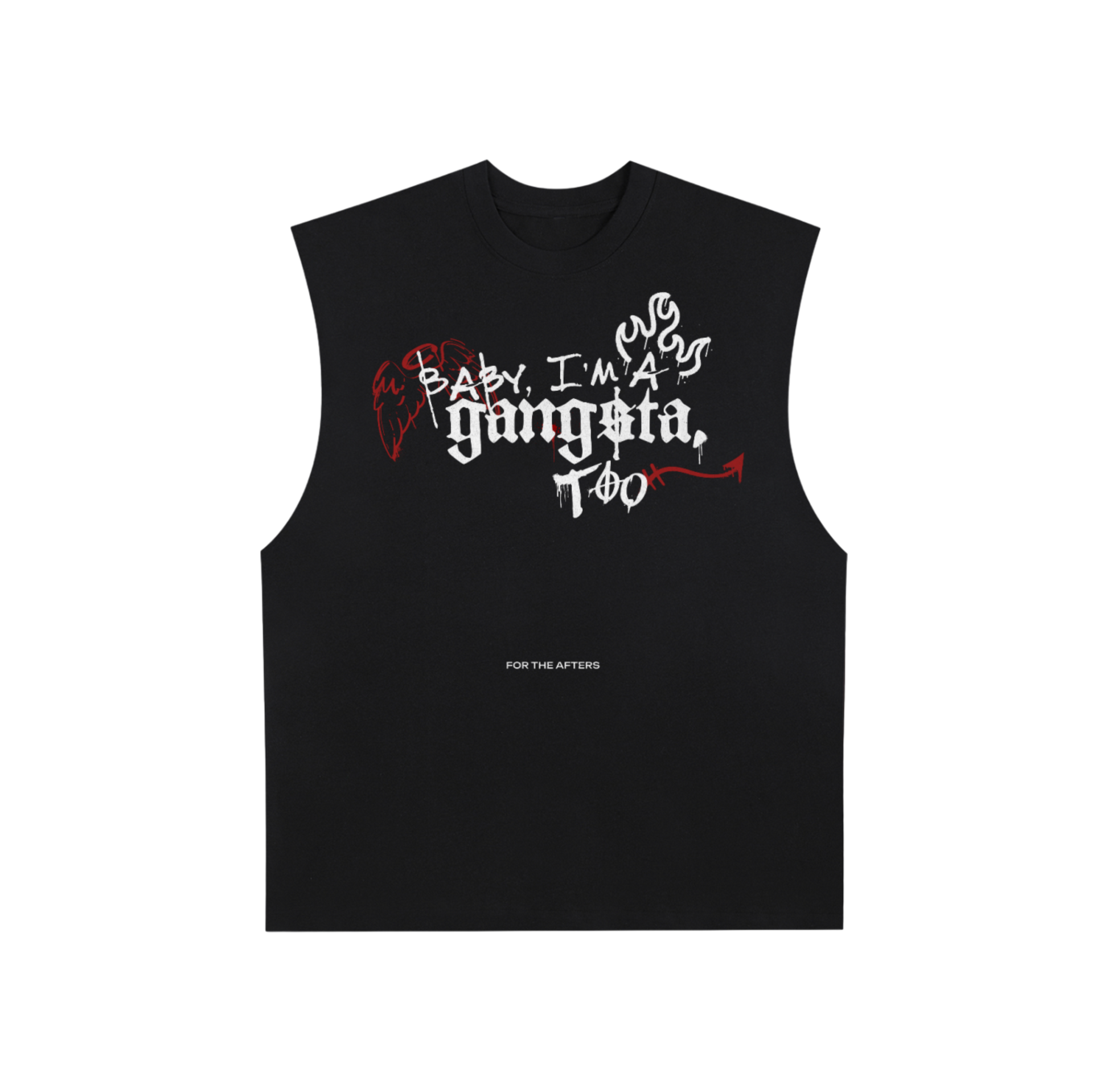 Gangsta Who? | Raw Edge Muscle Tank Top