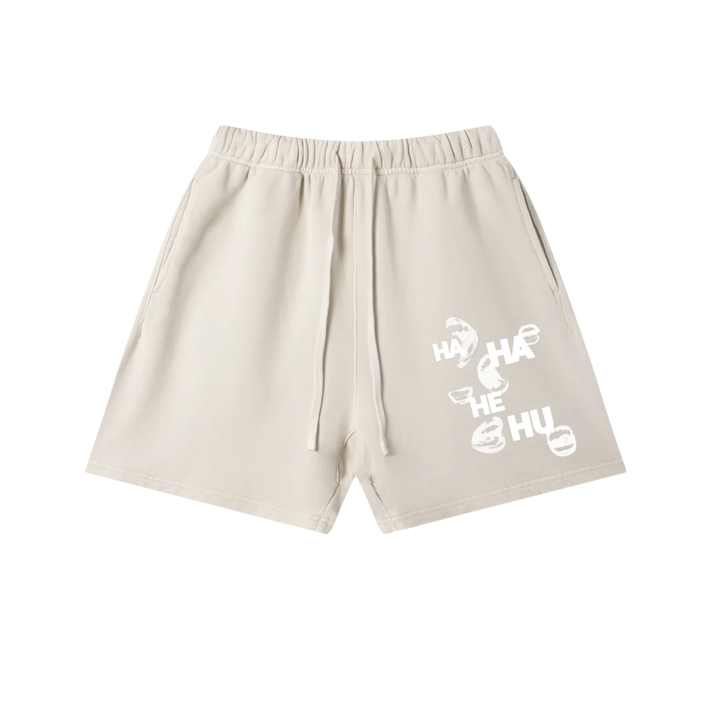 Ha Ha He Hu... Shorts :) | Unisex Vintage Wash Cotton Shorts