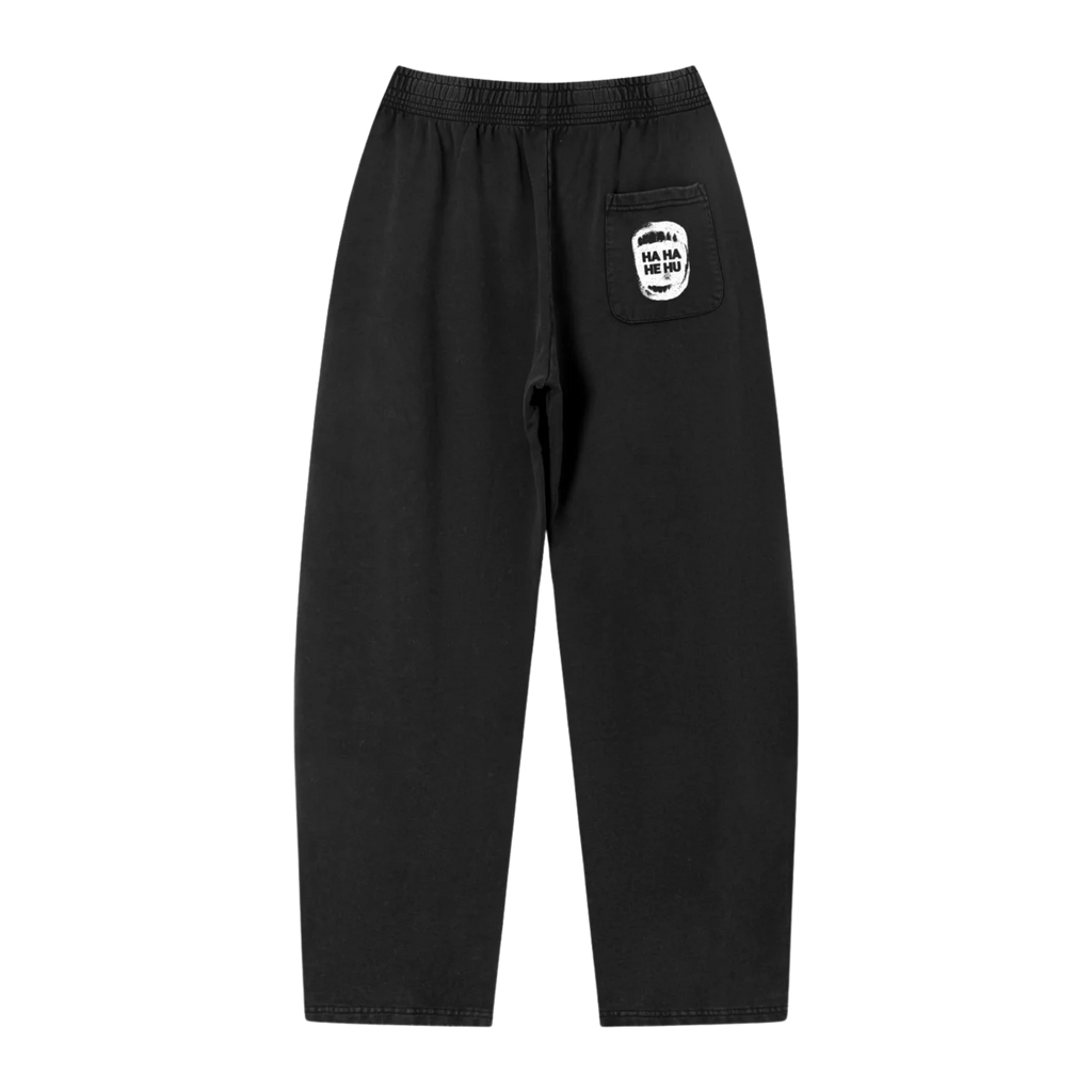Ha Ha He Hu... Sweatpants :) | Unisex Barrel Leg Sweatpants