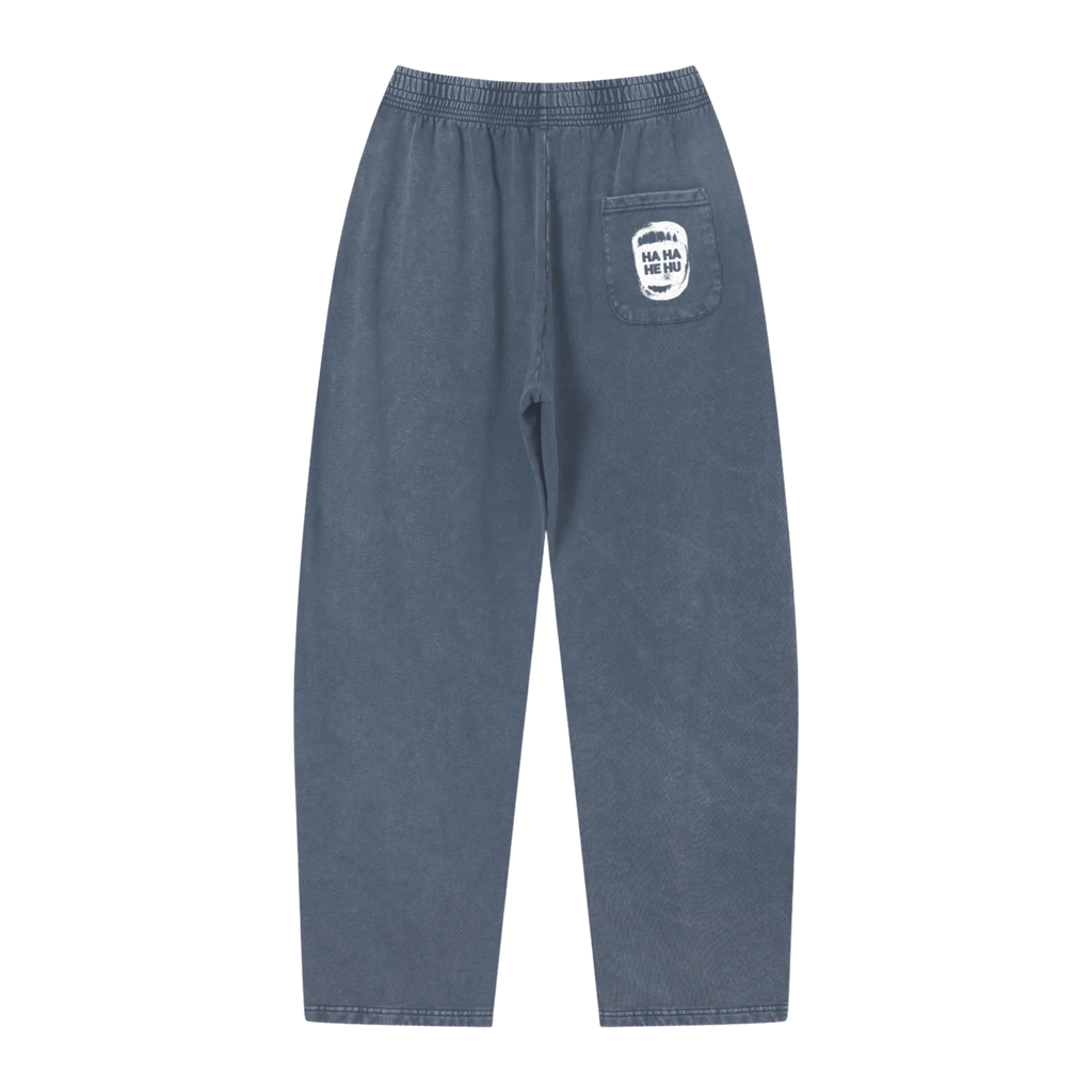Ha Ha He Hu... Sweatpants :) | Unisex Barrel Leg Sweatpants