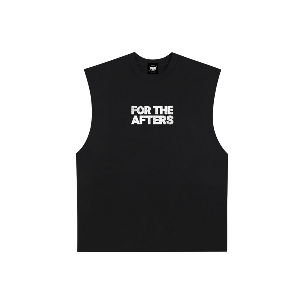 Bass Face | Raw Edge Cotton Tank Top
