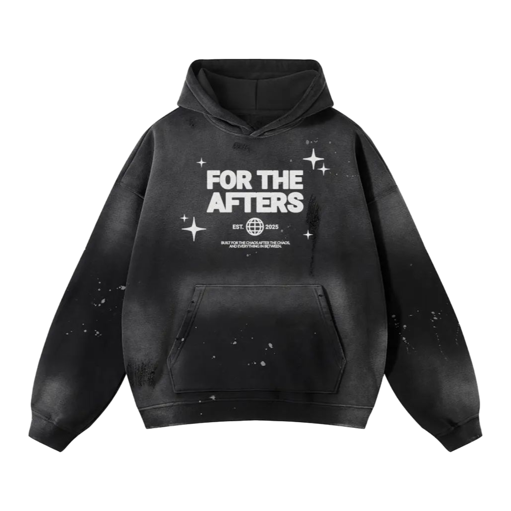 /Primarily/ FTA | Vintage Wash Frayed Fleece Hoodie