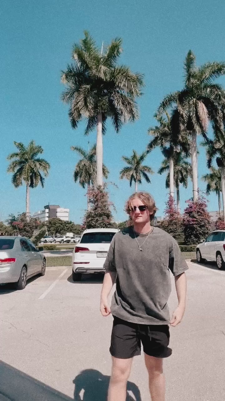 What He Said | Acid Wash Oversized T-Shirt