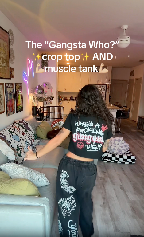 Gangsta Who? | Crop Top T-Shirt